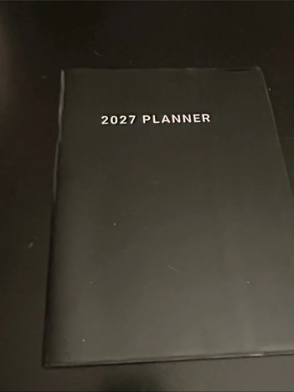 2027 Planner - Black Cover